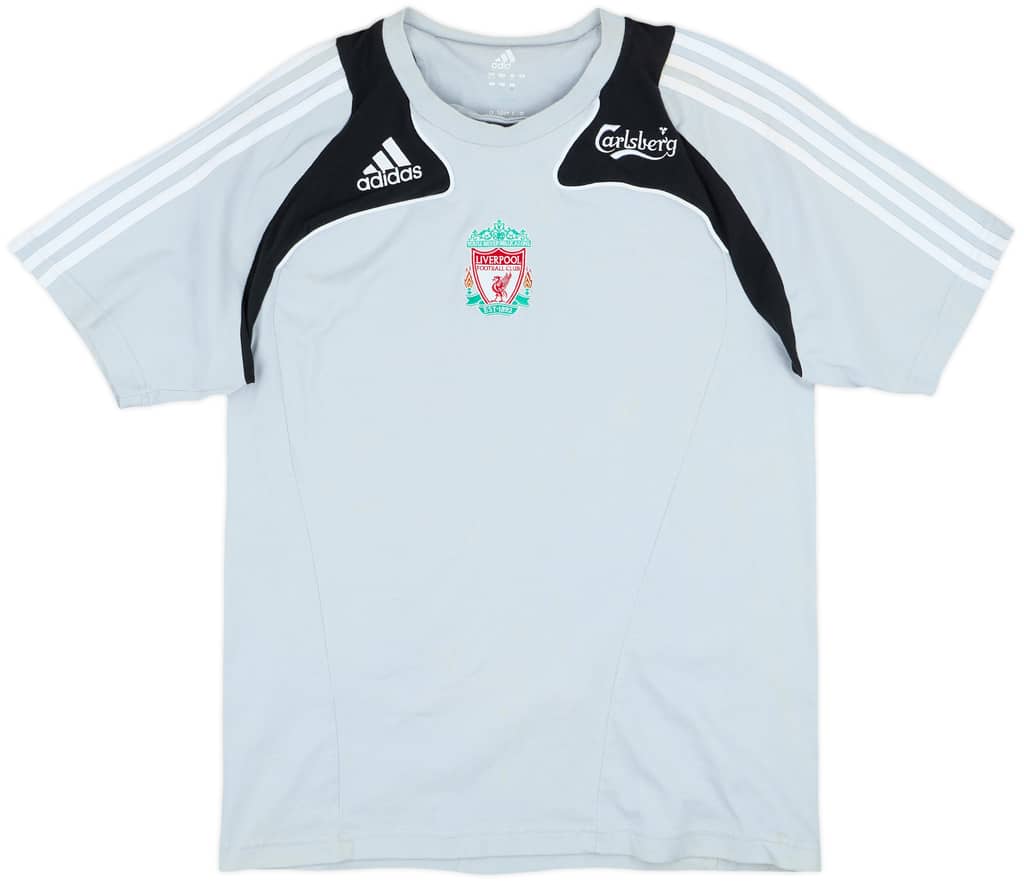 2008-09 Liverpool adidas Cotton Tee - 5/10 - (M)