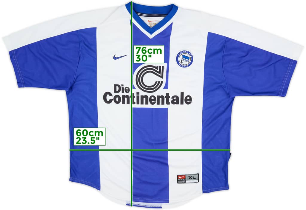 1999-00 Hertha Berlin Home Shirt - 8/10 - (XL)