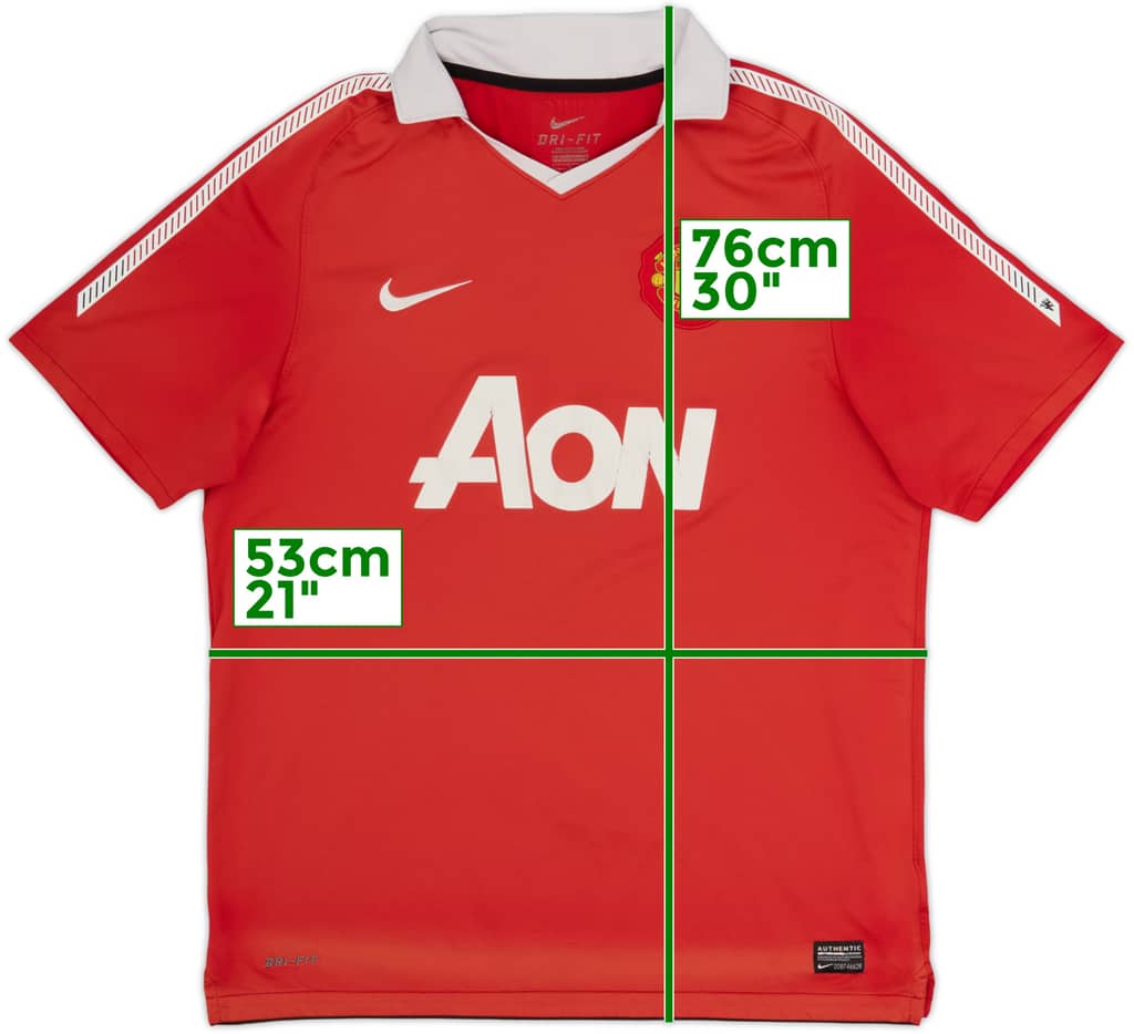 2010-11 Manchester United Home Shirt - 5/10 - (L)