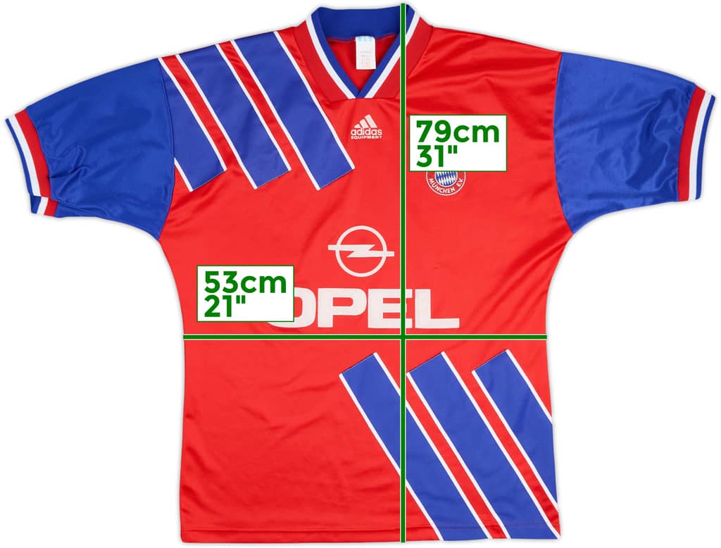 1993-95 Bayern Munich Home Shirt - 8/10 - (L)