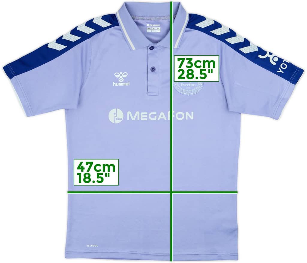 2021-22 Everton Hummel Polo Shirt - 8/10 - (S)