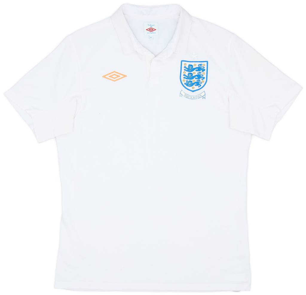 2009-10 England 'South Africa' Home Shirt - 5/10 - (M)