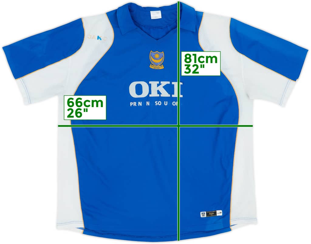 2006-07 Portsmouth Home Shirt - 4/10 - (XXL)