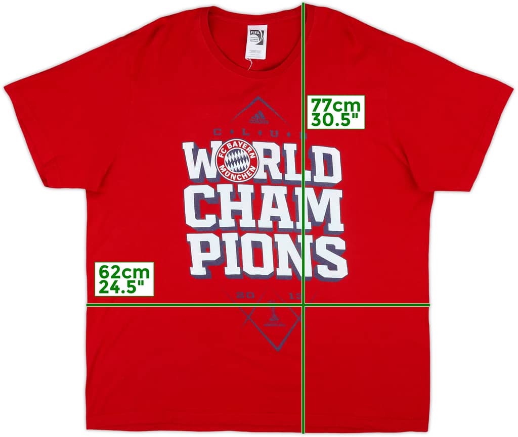 2013-14 Bayern Munich adidas Camiseta Gráfica - 8/10 - (XXL)