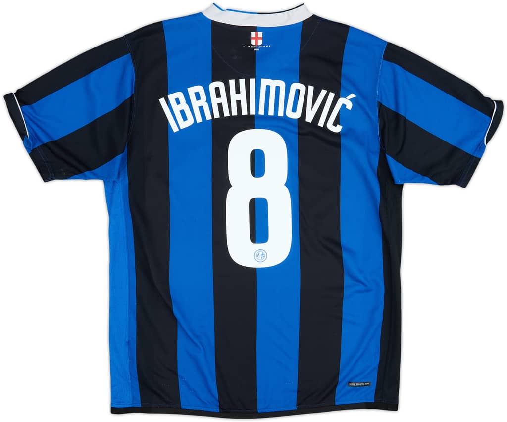 2006-07 Inter Milan Home Shirt Ibrahimovic #8 - 5/10 - (L)