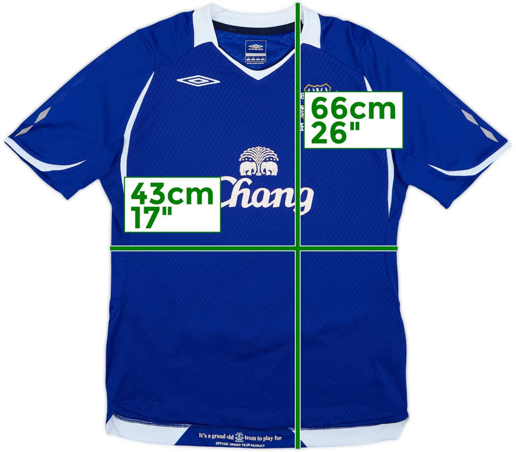 2008-09 Everton Home Shirt - 9/10 - (Women's M)