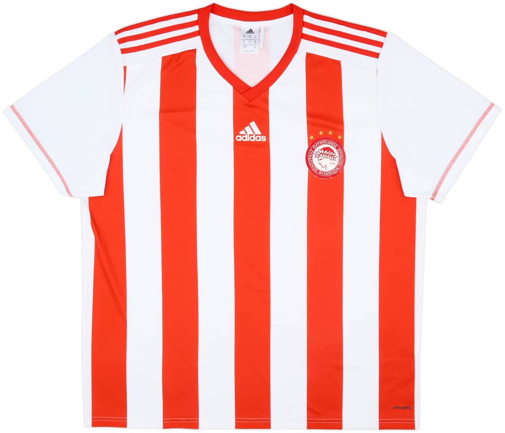 2015-16 Olympiakos Basic Home Shirt - 8/10 - (XL)