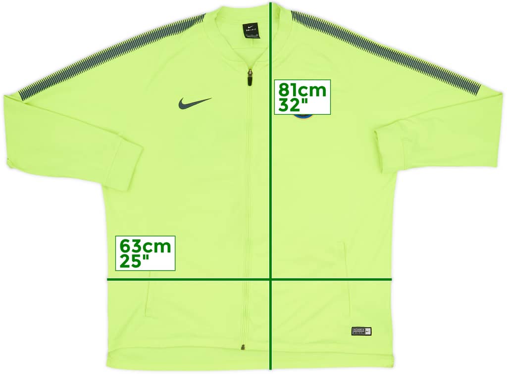2017-18 Inter Milan Nike Track Jacket - 5/10 - (XXL)