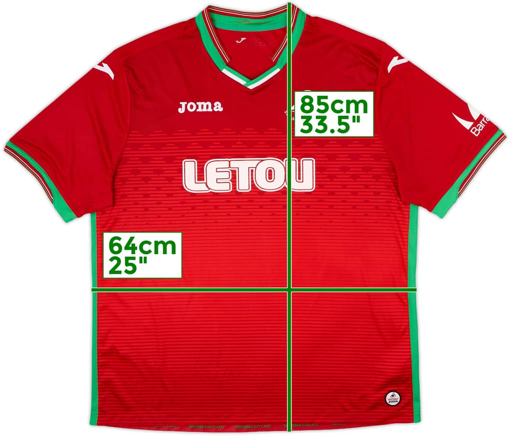 Camiseta de visitante del Swansea 2017-18 - 8/10 - (3XL)