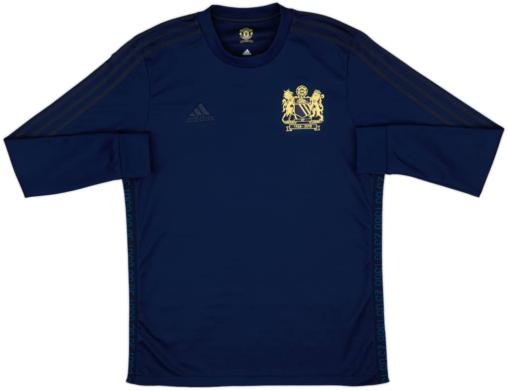 2018-19 Manchester United adidas Retro '1968' L/S Shirt - 8/10 - (M)