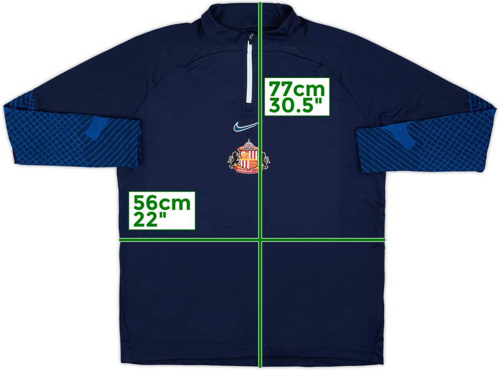 2022-23 Sunderland Nike 1/4 Zip Drill Top - 10/10 - (XL)