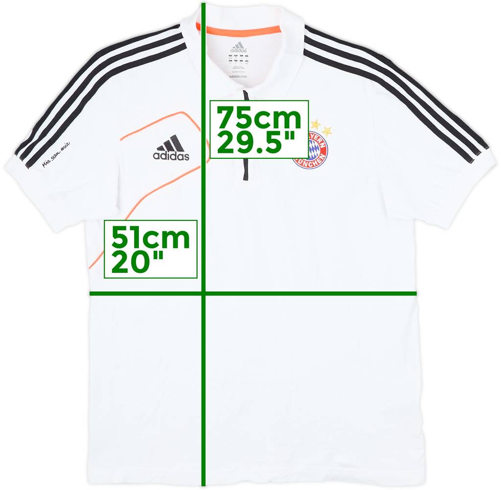 2012-13 Bayern Munich adidas Polo Shirt - 8/10 - (M/L)
