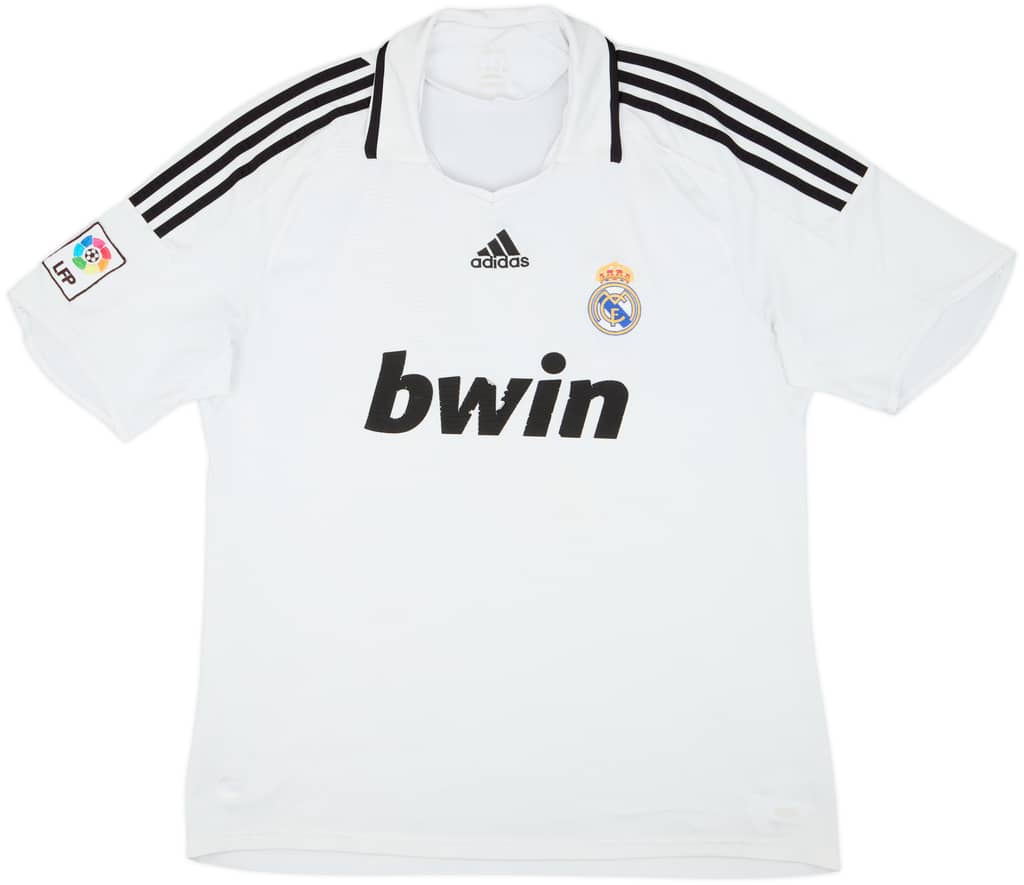 2008-09 Real Madrid Home Shirt - 4/10 - (XL)