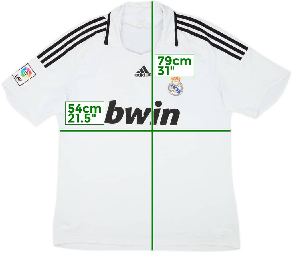 2008-09 Real Madrid Home Shirt - 4/10 - (XL)