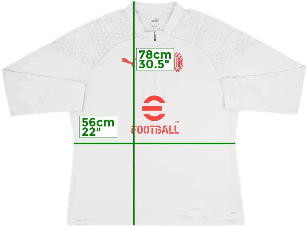 2023-24 AC Milan Puma 1/4 Zip Training Top - 7/10 - (XL)