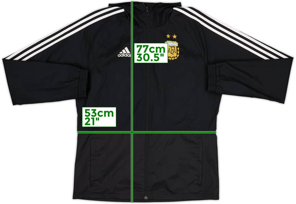 2017-18 Argentina adidas Hooded Track Jacket - 8/10 - (M)