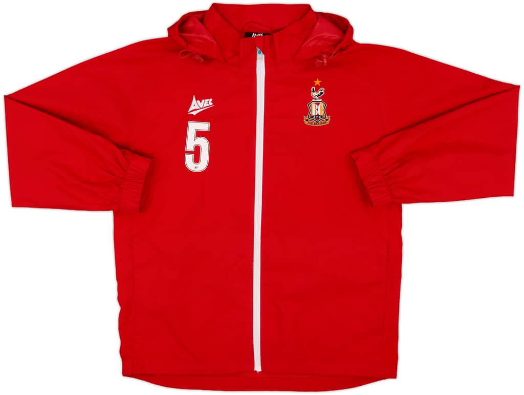 2019-20 Bradford Avec Player Issue Hooded Track Jacket #5 - 8/10 - (M)