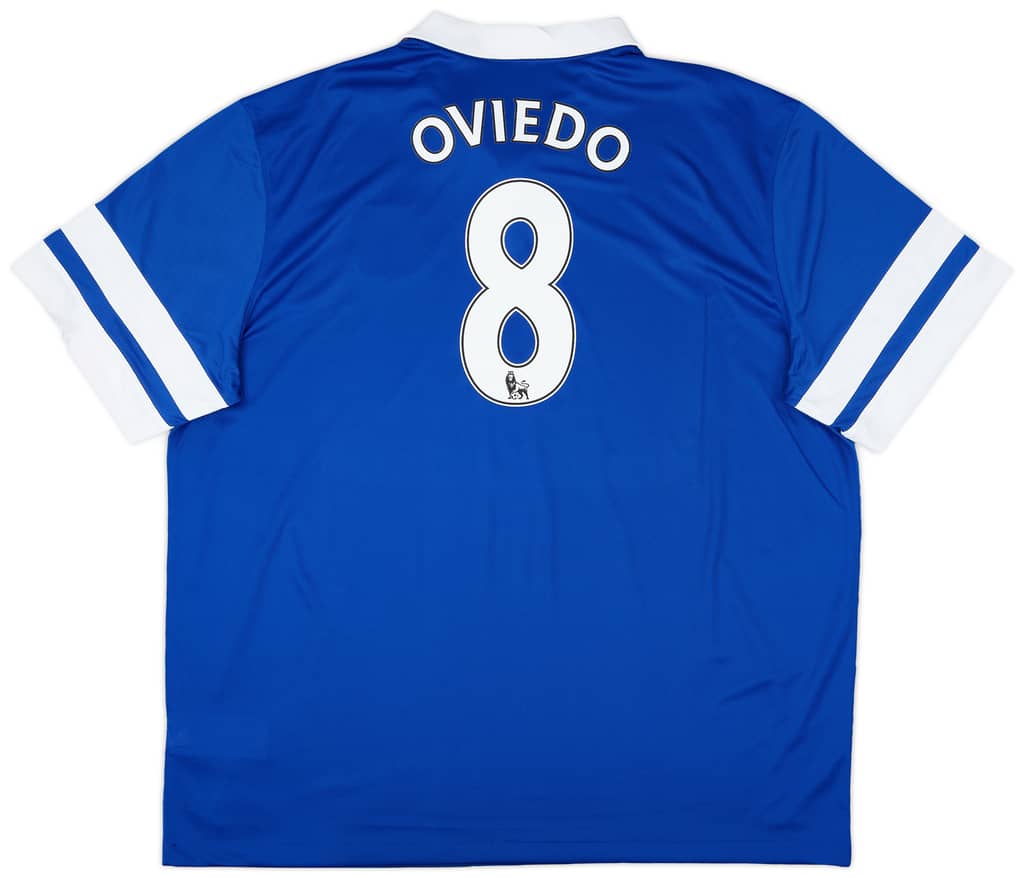 2013-14 Everton Home Shirt Oviedo #8 - 8/10 - (3XL)