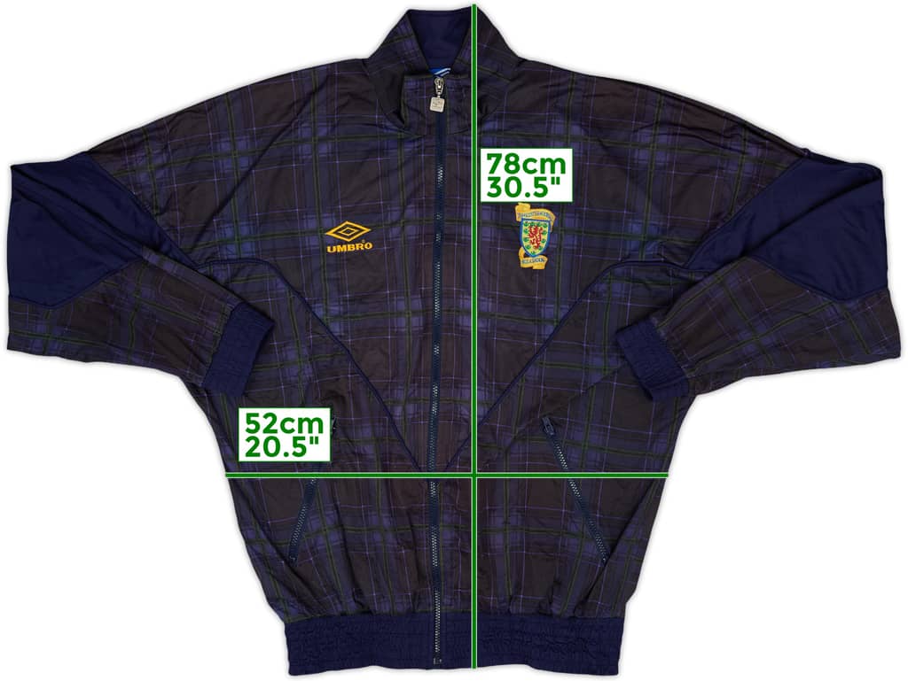 1994-96 Scotland Umbro Track Jacket - 8/10 - (M)
