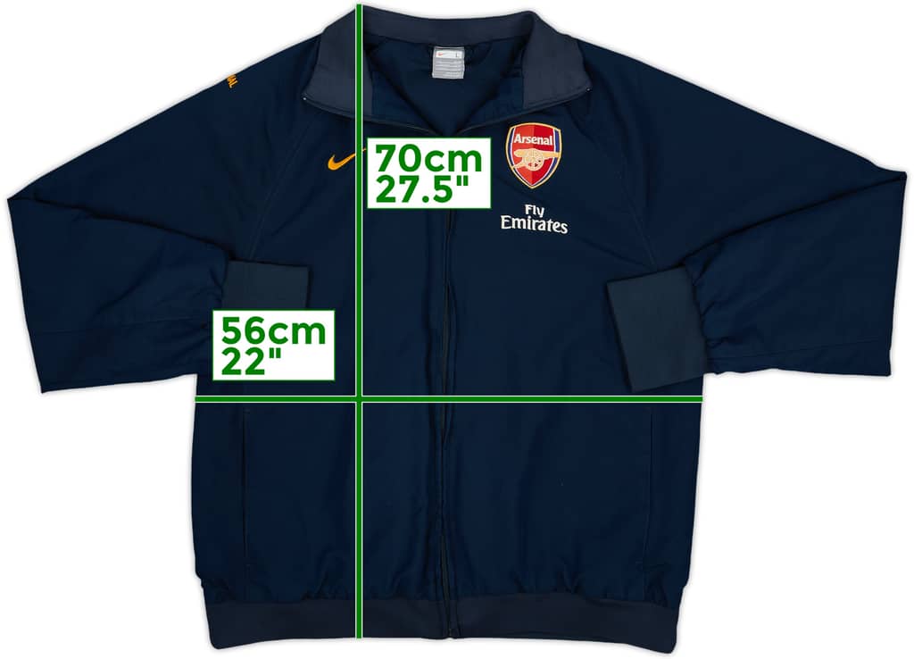 2008-09 Arsenal Nike Track Jacket - 8/10 - (L)