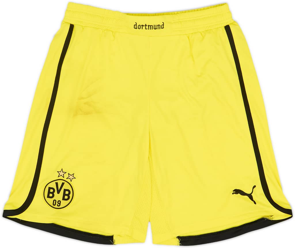 2013-14 Borussia Dortmund Home Shorts - 4/10 - (M)