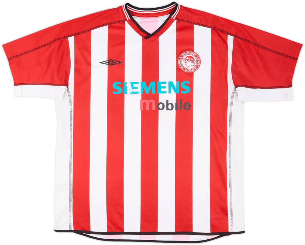 2002-03 Olympiakos Home Shirt - 6/10 - (XL)