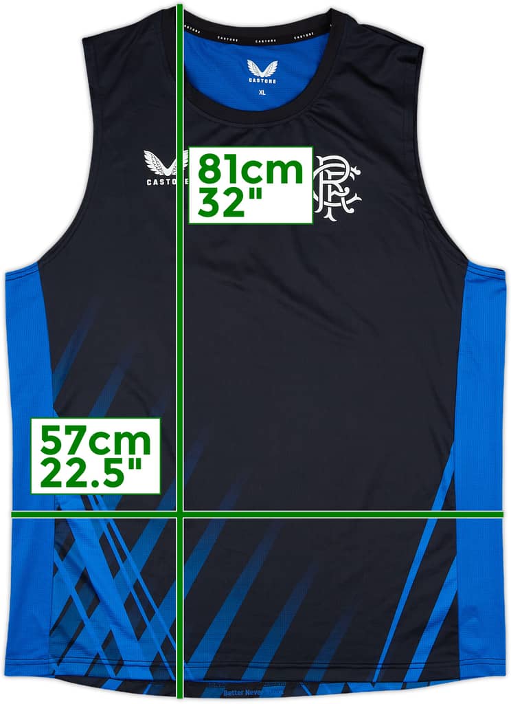 2022-23 Rangers Umbro Training Vest - 9/10 - (XL)