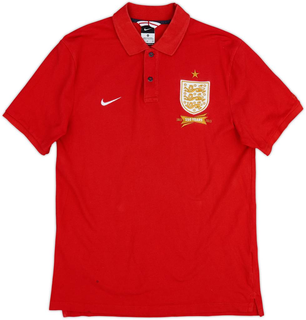 2013-14 England Nike Polo Shirt - 8/10 - (M)
