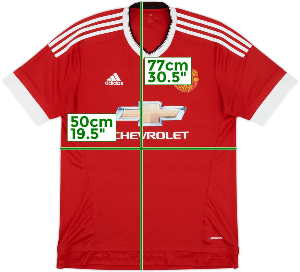 2015-16 Manchester United Home Shirt - 5/10 - (L)