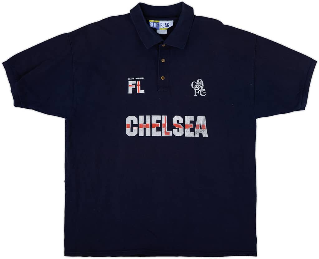 2002-03 Chelsea 'Frank Lampard' Polo Shirt - 8/10 - (XL)