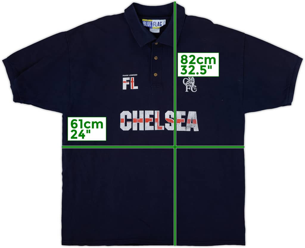 2002-03 Chelsea 'Frank Lampard' Polo Shirt - 8/10 - (XL)