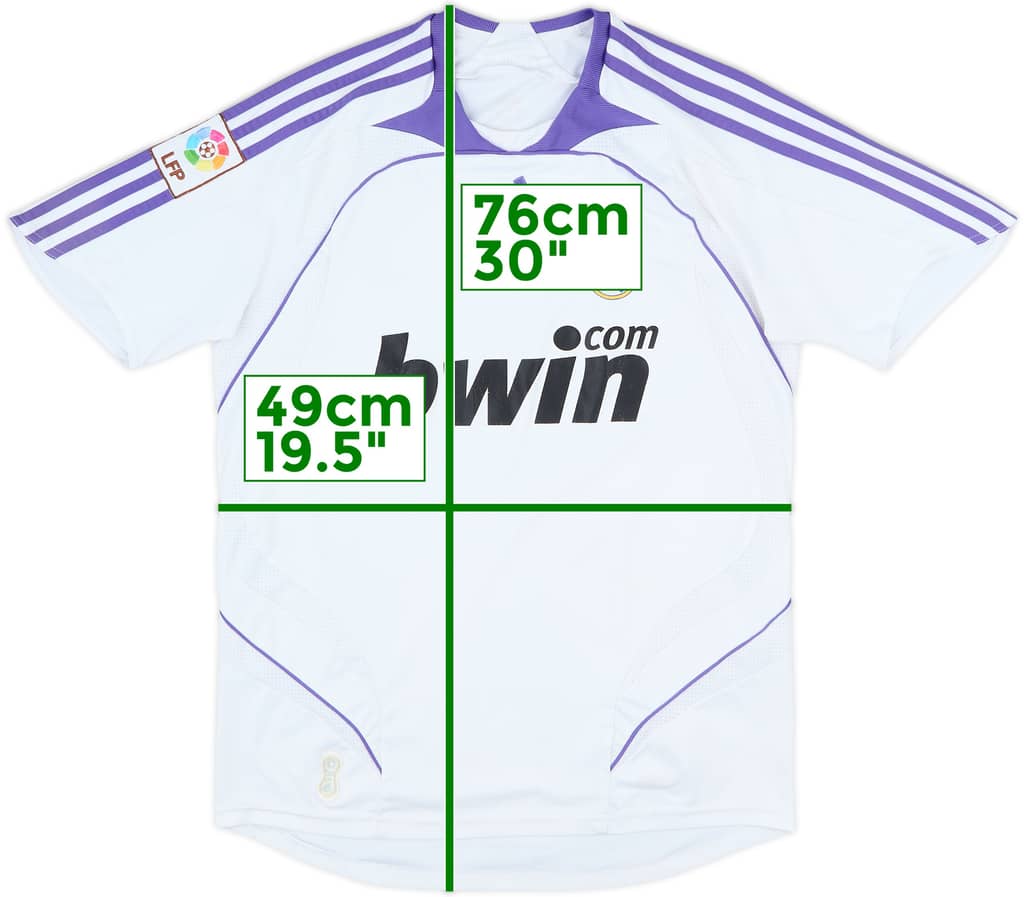 2007-08 Real Madrid Home Shirt - 6/10 - (S)