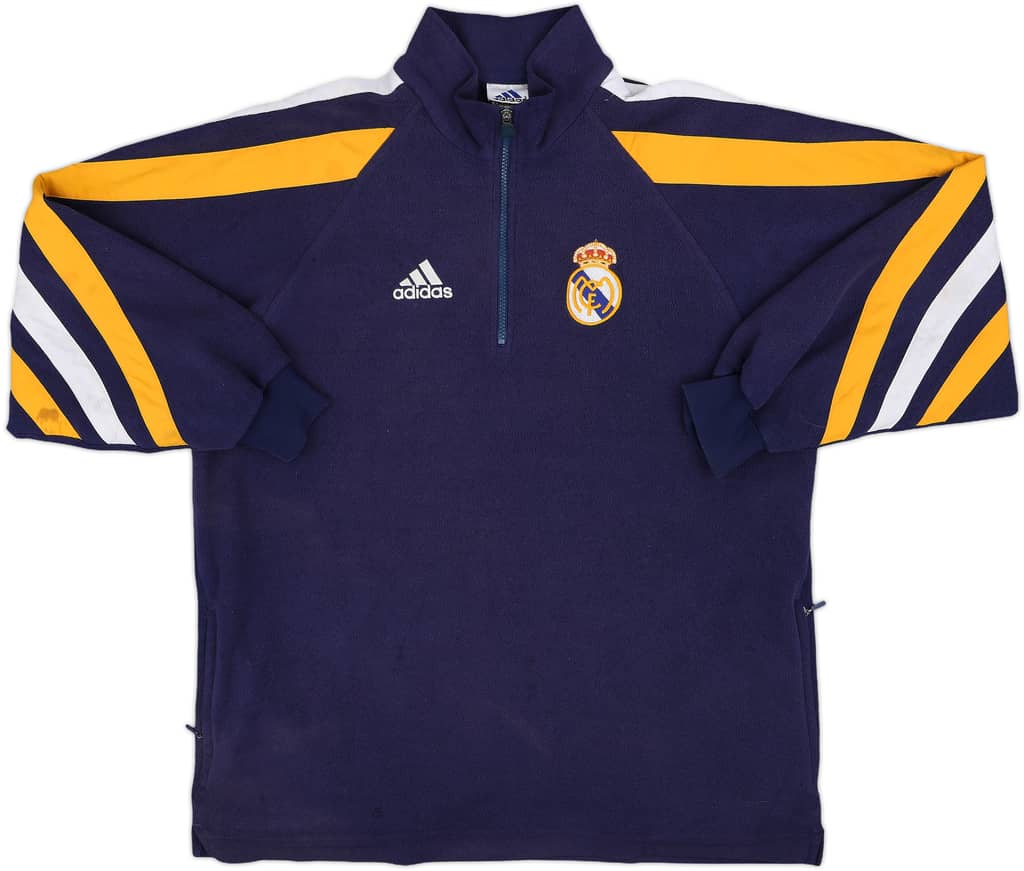 1998-99 Real Madrid adidas 1/4 Zip Fleece Top - 5/10 - (M)