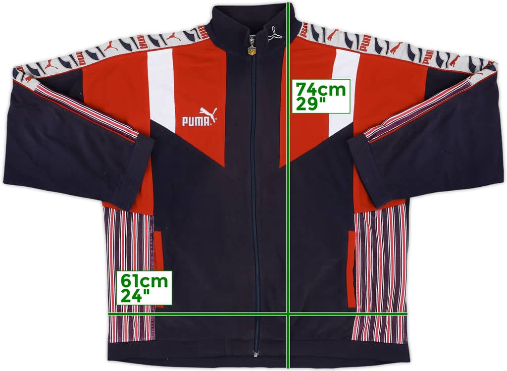 1996-98 Atletico Madrid Puma Track Jacket - 7/10 - (XL)