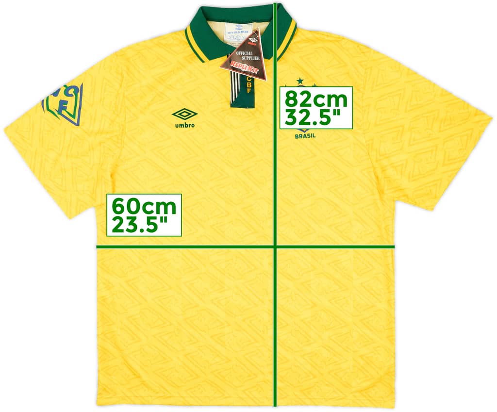 Camiseta de local de Brasil 1991-93 (XL)