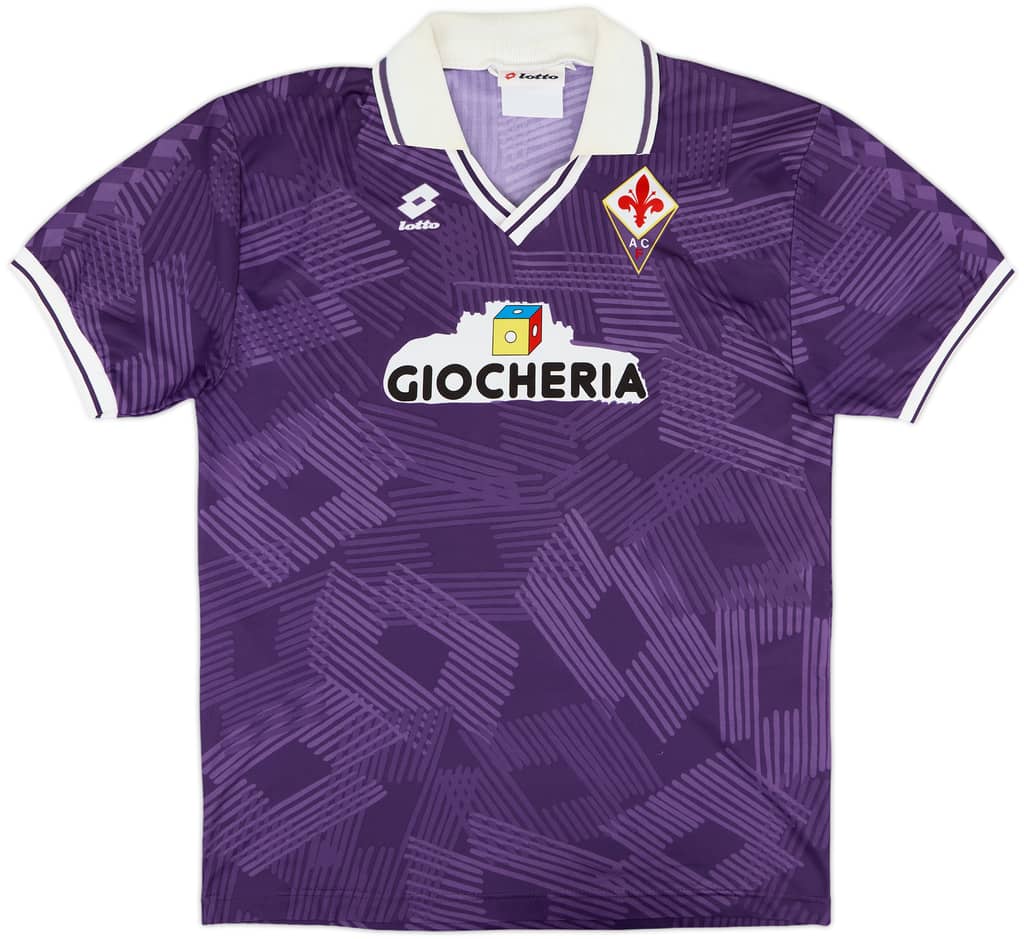 1991-92 Fiorentina Home Shirt - 6/10 - (XL)