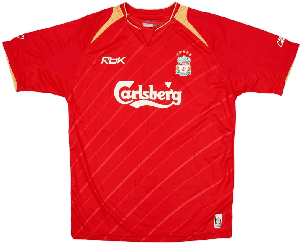 2005-06 Liverpool CL Home Shirt - 6/10 - (M)