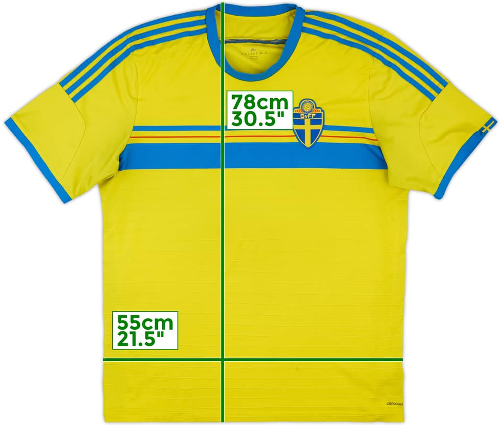 2014-15 Sweden Home Shirt - 5/10 - (XXL)