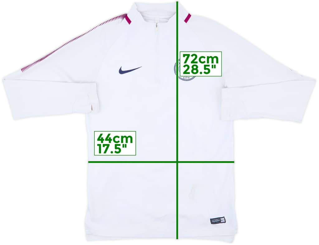 2018-19 Manchester City Nike 1/4 Zip Training Top - 5/10 - (S)