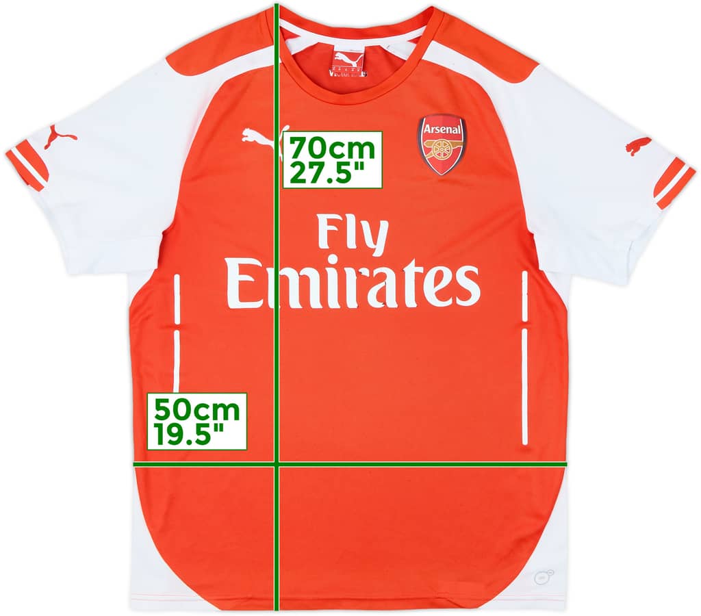 2014-15 Arsenal Home Shirt - 4/10 - (M)