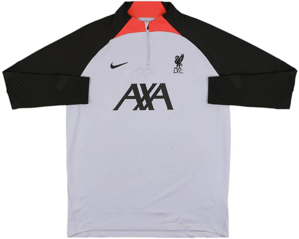 2022-23 Liverpool Nike 1/4 Zip Dill Top - 7/10 - (XL)