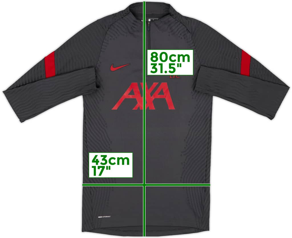 2020-21 Liverpool Nike Vaporknit 1/4 Zip Drill Top - 8/10 - (S)