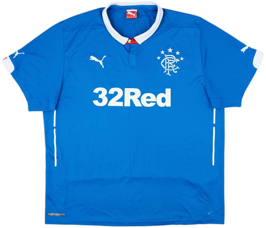 2014-15 Rangers Home Shirt - 7/10 - (XXL)