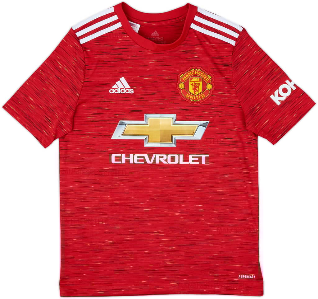 2020-21 Manchester United Home Shirt - 10/10 - (L.Boys)
