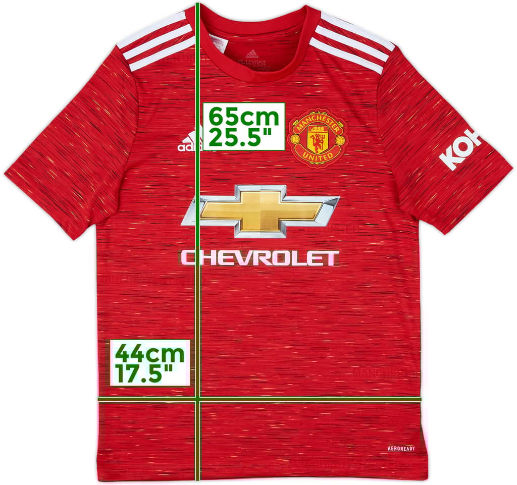 2020-21 Manchester United Home Shirt - 10/10 - (L.Boys)