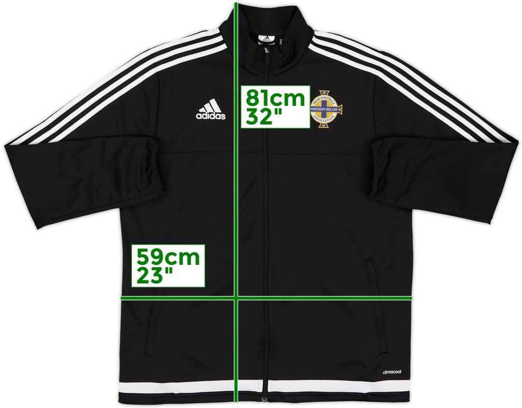 2015-16 Northern Ireland adidas Track Jacket - 8/10 - (L)