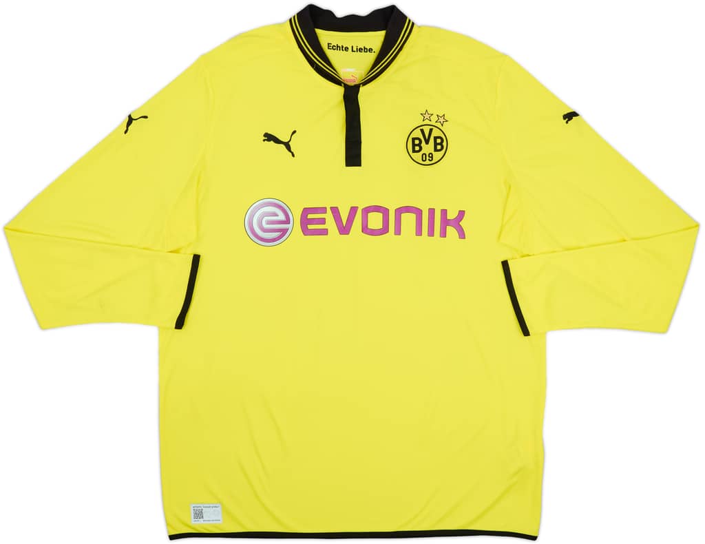 2012-13 Borussia Dortmund Home L/S Shirt - 9/10 - (XXL)