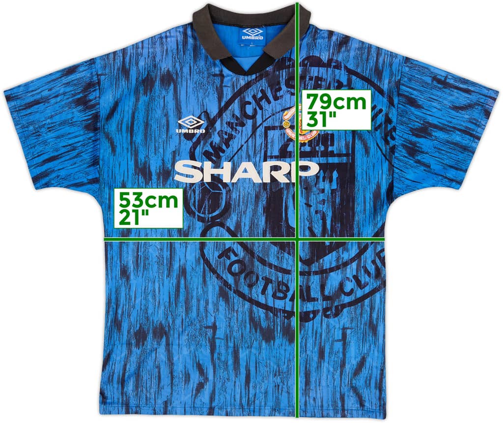 1992-93 Manchester United Away Shirt - 6/10 - (L)