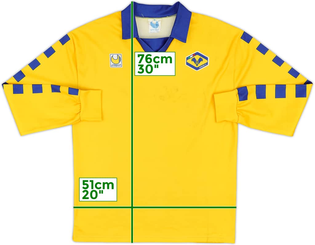 1991-92 Hellas Verona Away L/S Shirt - 6/10 - (M)