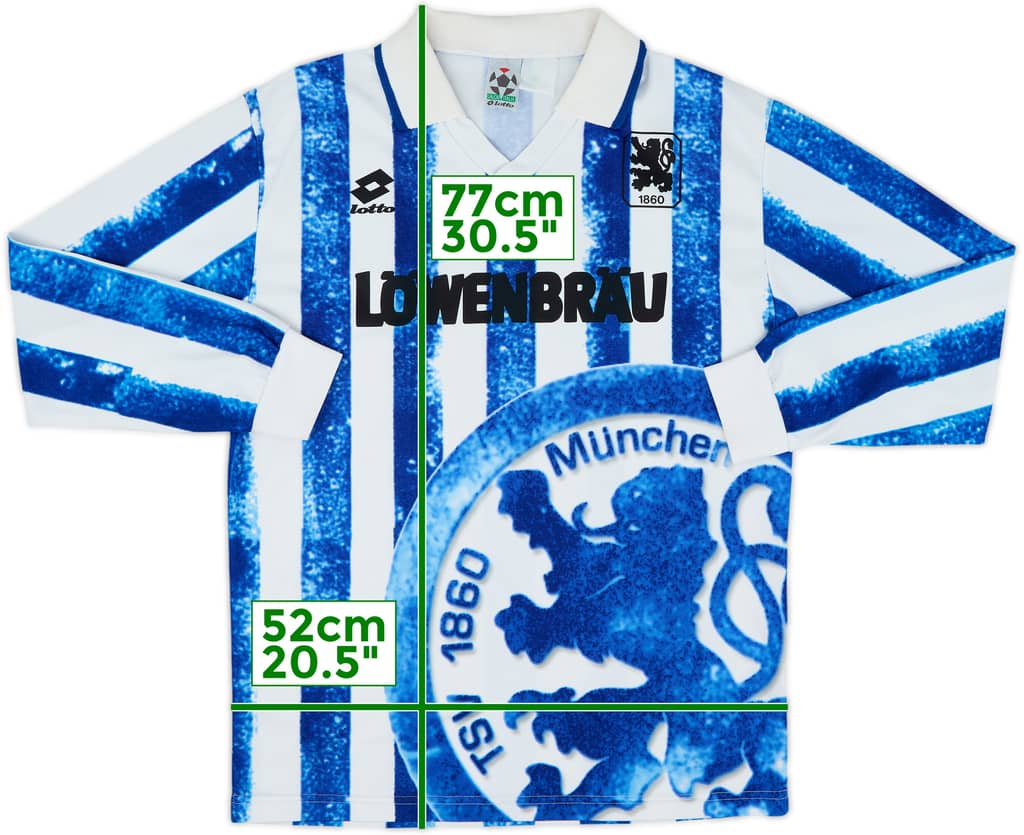 1994-95 1860 Munich Home L/S Shirt - 10/10 - (L)